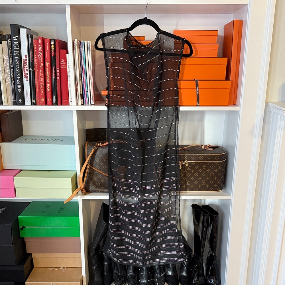 Vintage Black Sheer Dress